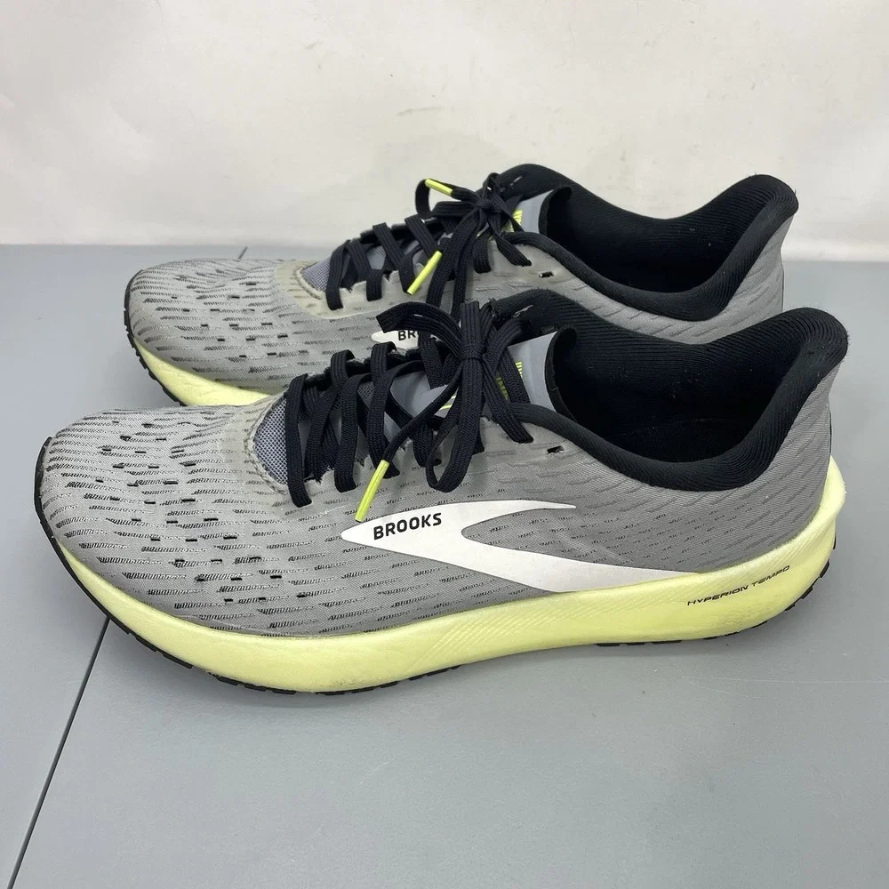 Brooks Hyperion Tempo Sneakers Shoes Running Training Walking Gray Mens 9